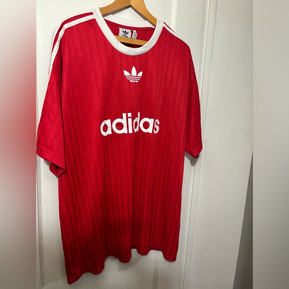 NWOT Adidas Originals Adicolor Poly Jersey Tee Shirt tshirt t-shirt trefoil logo - Picture 2 of 6